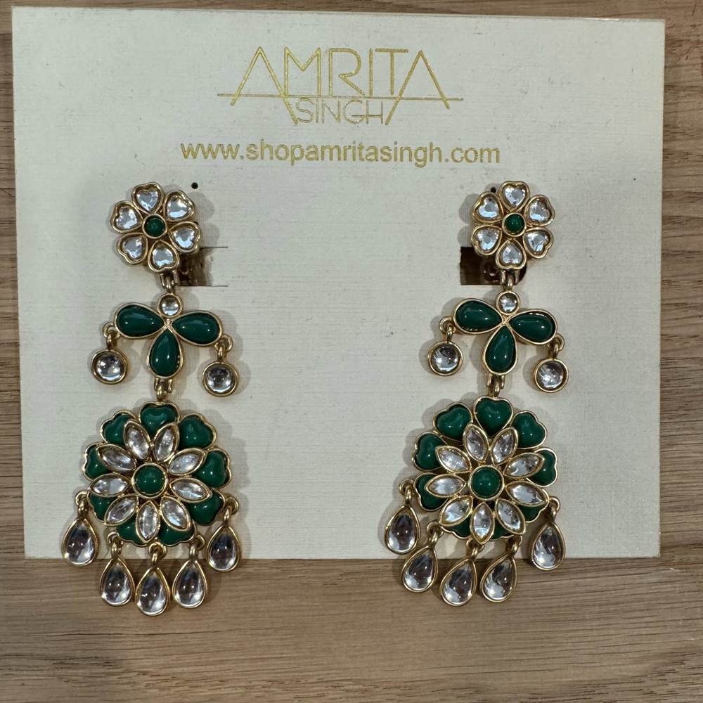 Amrita Singh clip on earrings